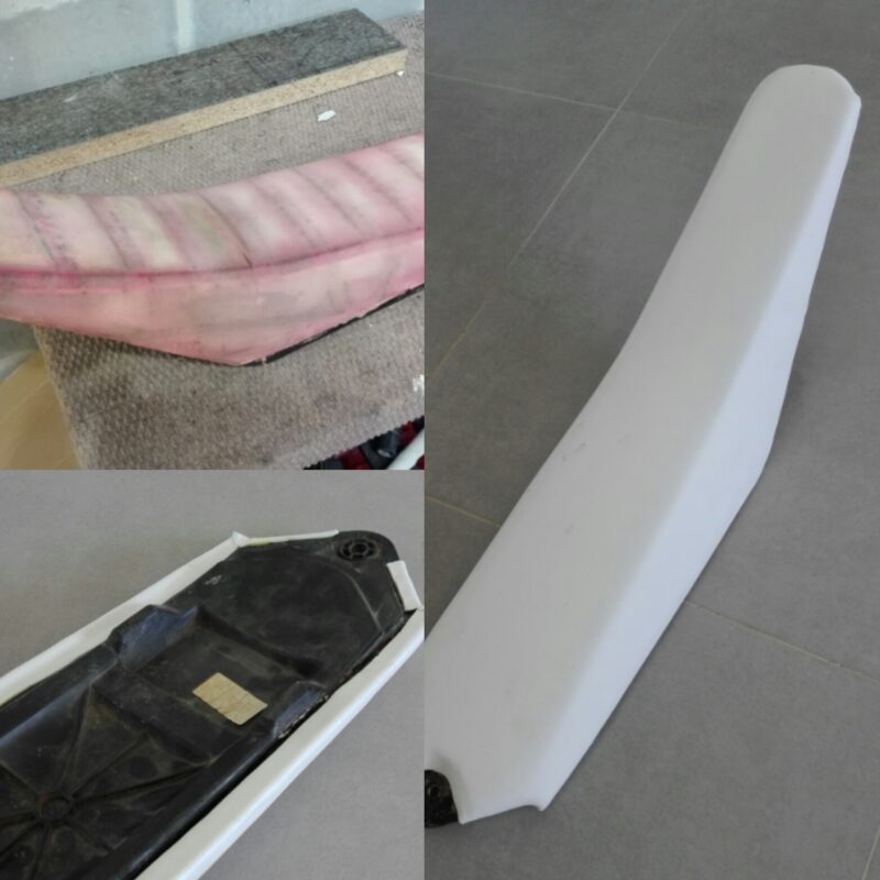 2 mm EVA foamwrap to make seatfoam waterproof under the new cover